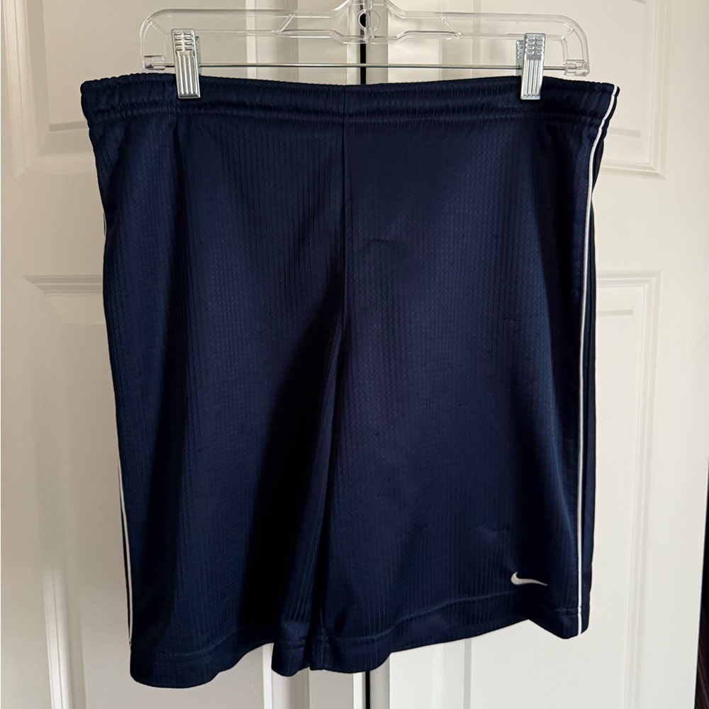 Nike Navy Shorts with White Side Stripe